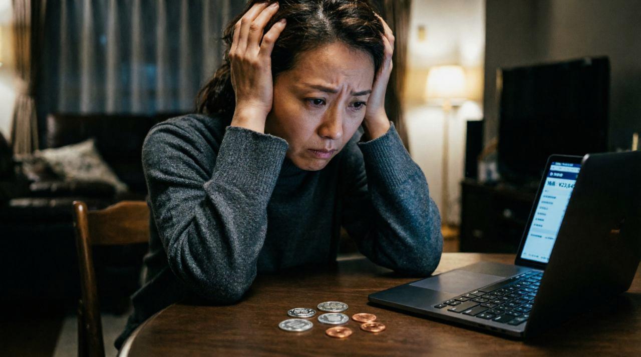 心身の疲れを感じながらソファで考え込む50代の人物