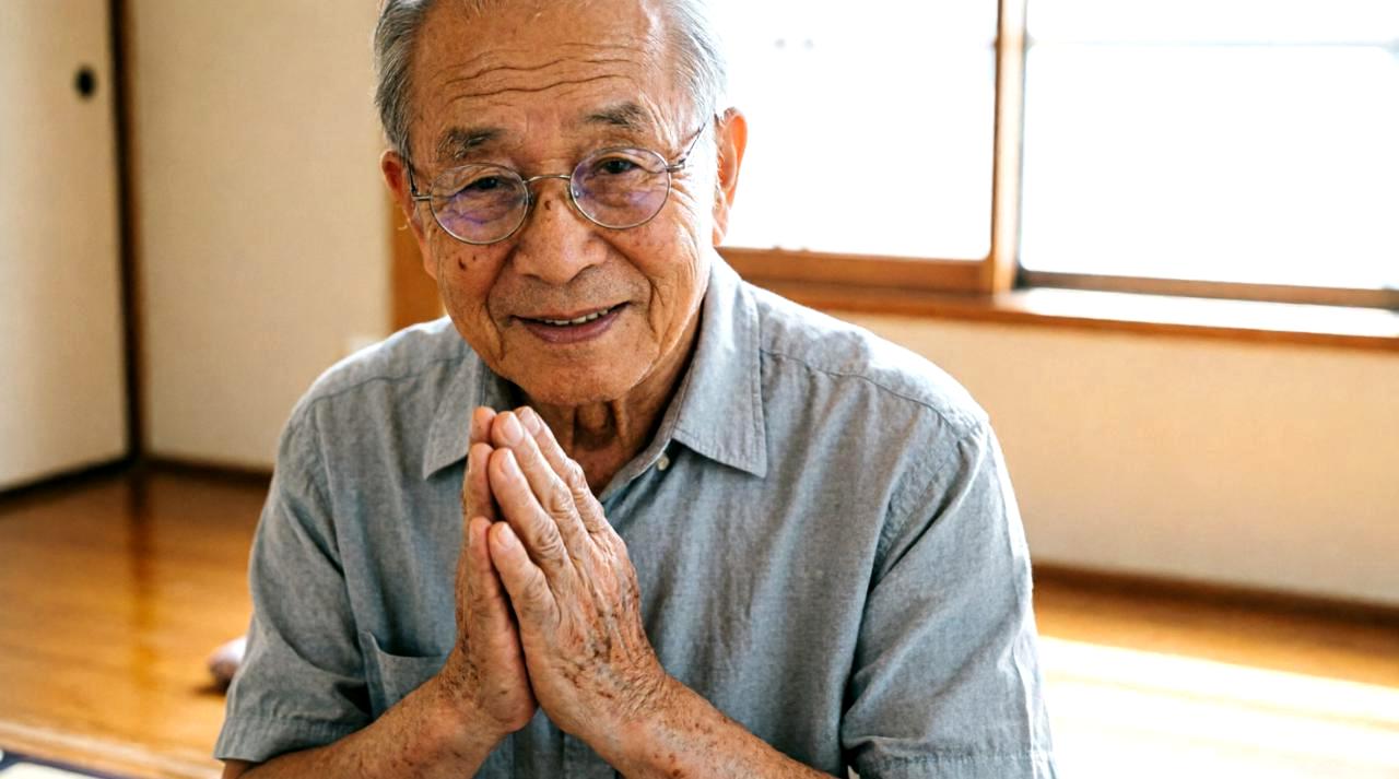 健康的な食事で笑顔になるシニア夫婦のイメージ