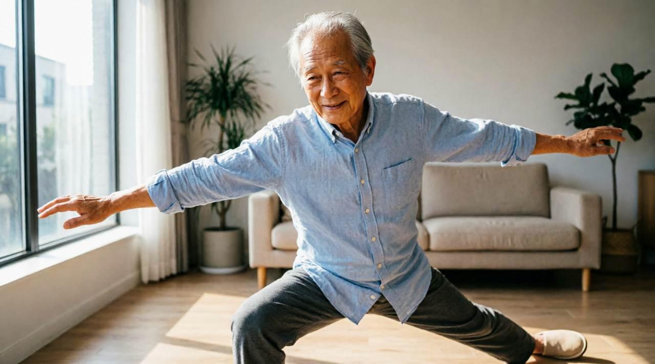介護費用の平均額をグラフで比較している様子