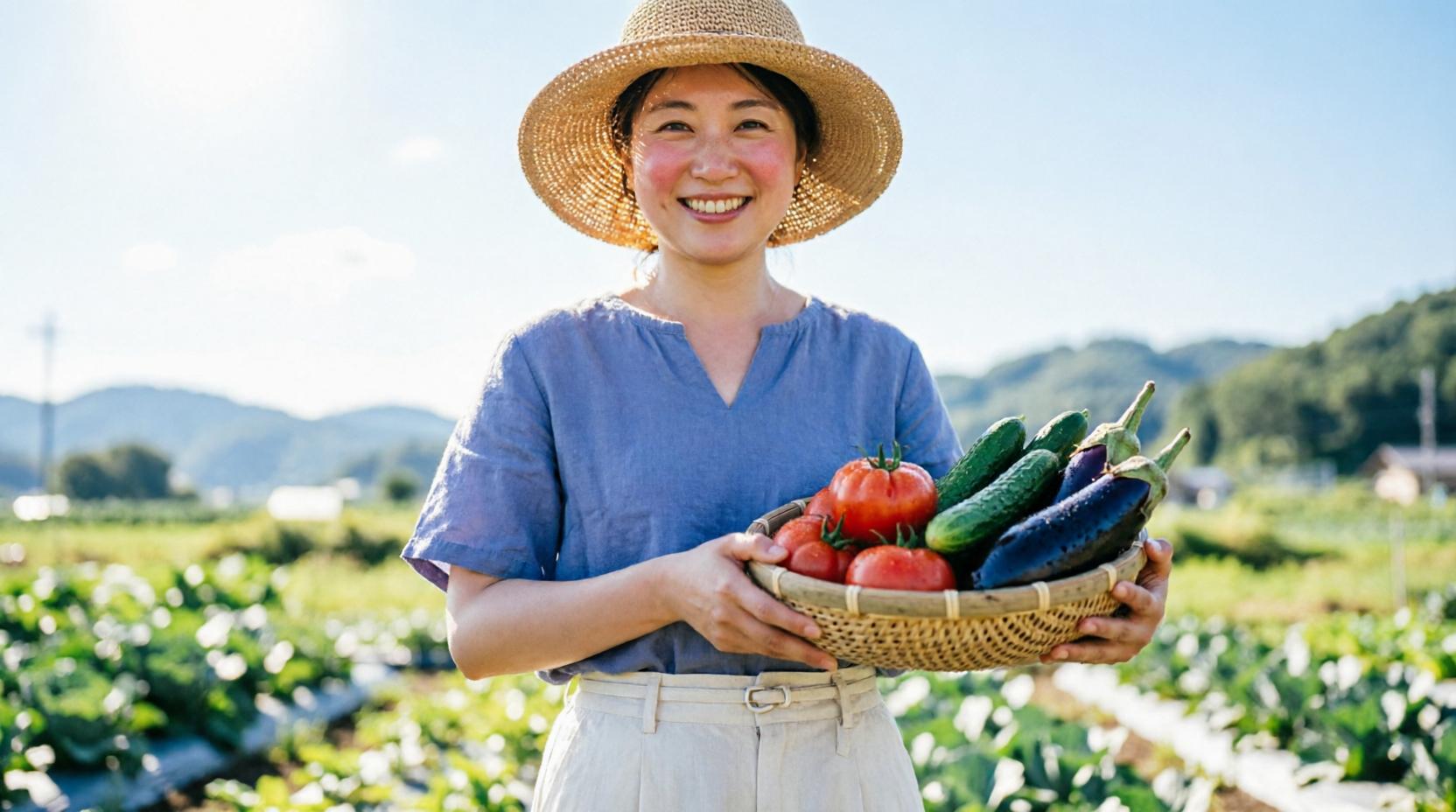 ラディッシュや大根を育てる家庭菜園の様子