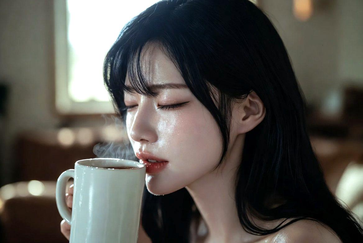 紅茶を楽しみながら良質な睡眠を目指す生活風景