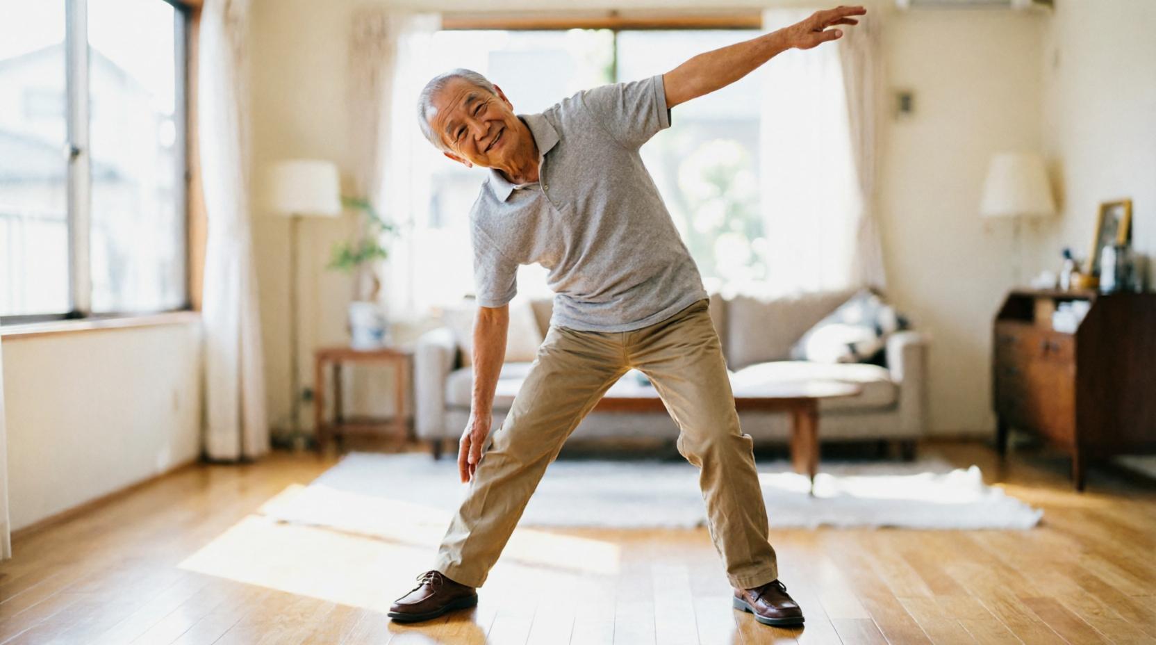 健康的な生活習慣を意識する高齢者の暮らし