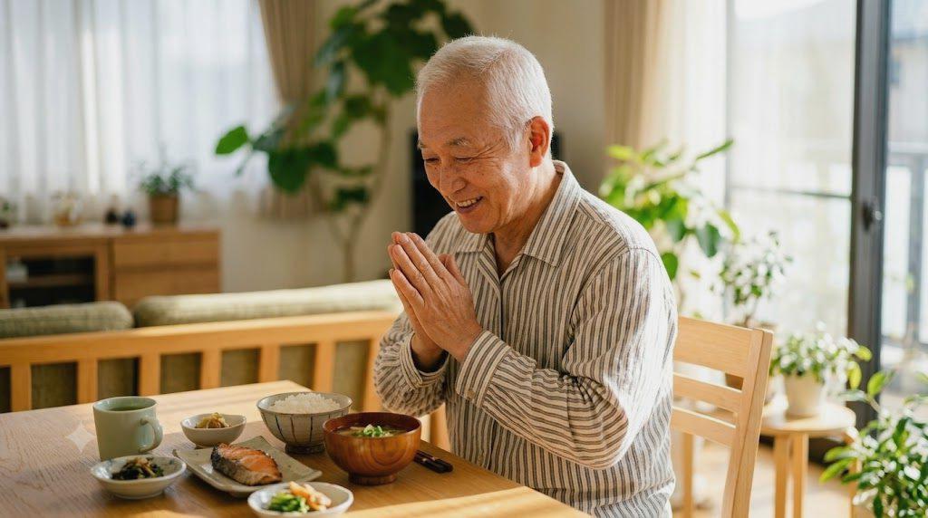 健康管理を続けながら明るい老後を過ごすシニアの姿
