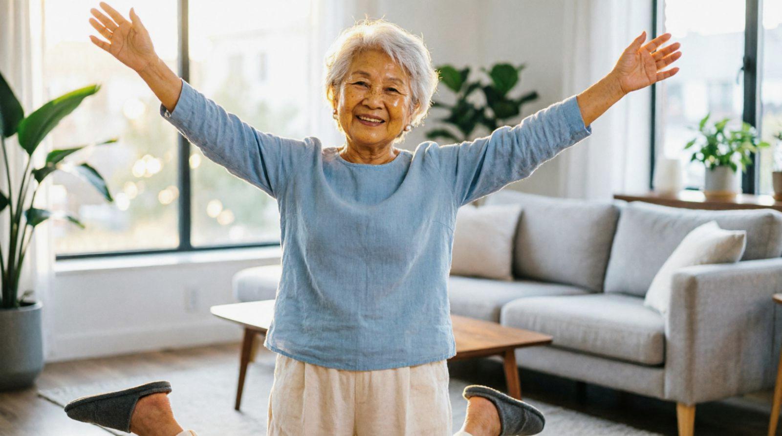 健康的で前向きな生活を送る中高年の笑顔のイメージ