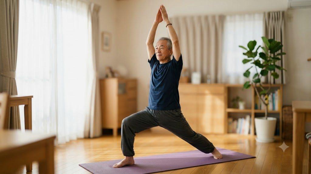 年齢とともに変化する体の仕組みを説明する健康イメージ