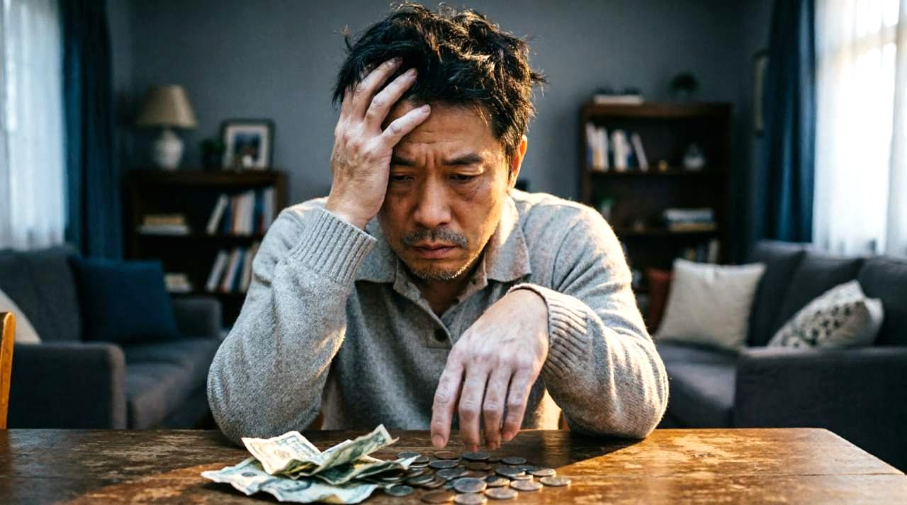 夫の死後に必要な行政手続きに向き合う高齢女性の姿を表現したアイキャッチ画像