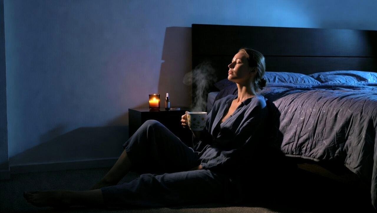 カフェインと睡眠の関係を示すコーヒーとベッドのイメージ