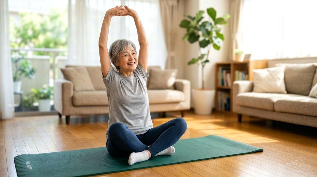 食事と日常習慣を整えて穏やかに暮らす高齢者のイメージ