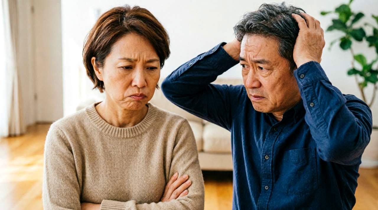 暖房を使いながら暖かく過ごす高齢者の室内生活