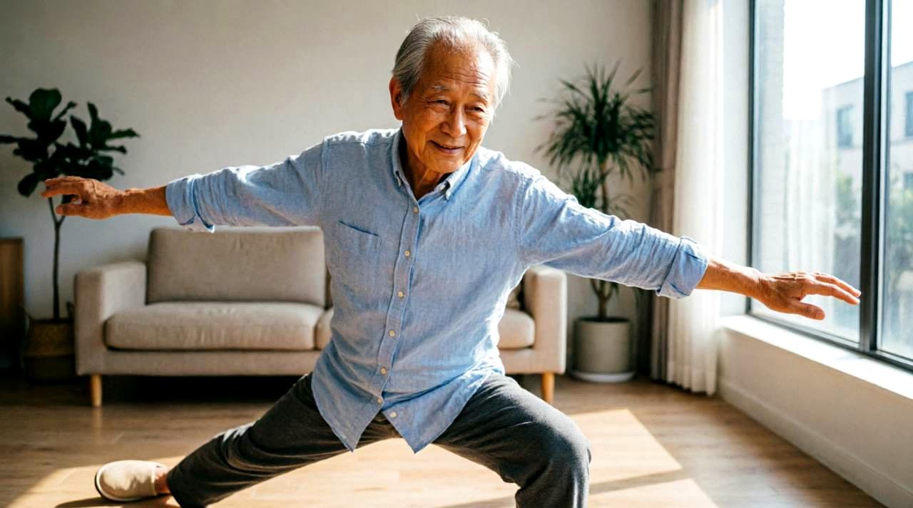 物忘れについて考えるシニア男性の穏やかな表情