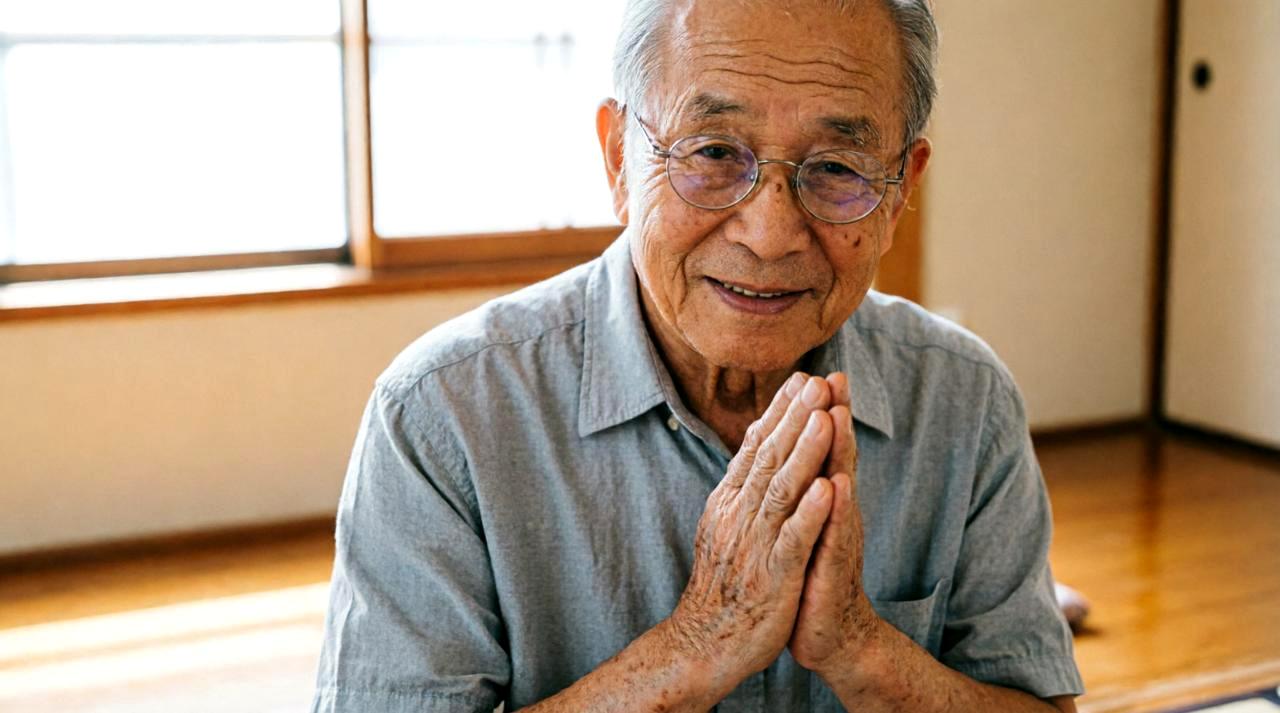 温かいご飯と笑顔の親子の手が重なるほっこりした食卓のイメージ