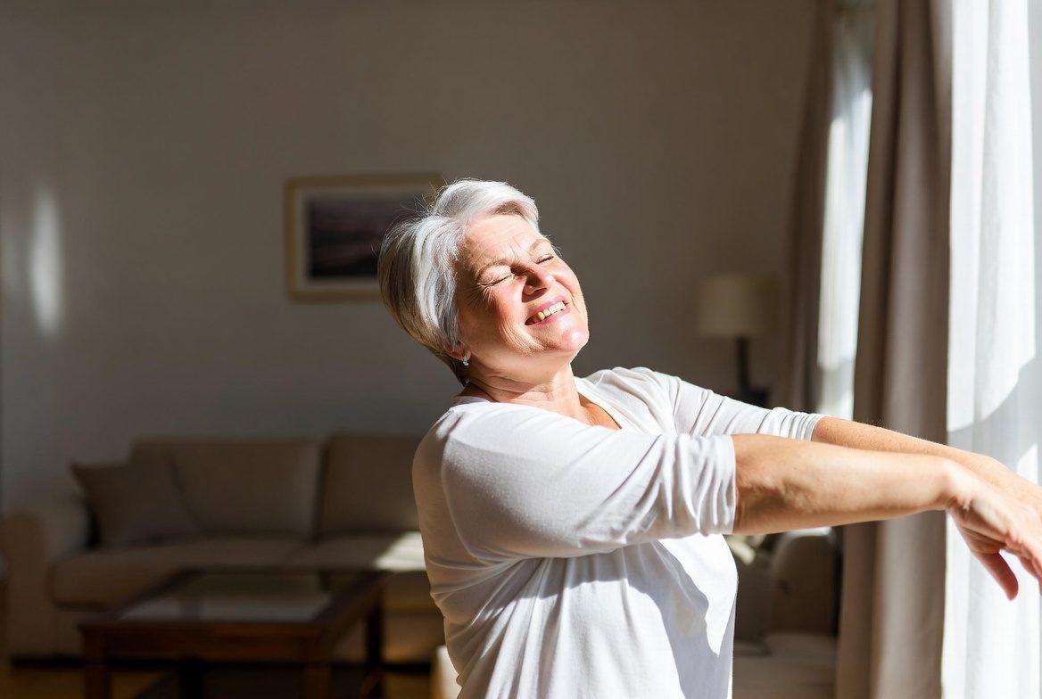 朝の散歩を楽しみながら続けるシニア夫婦