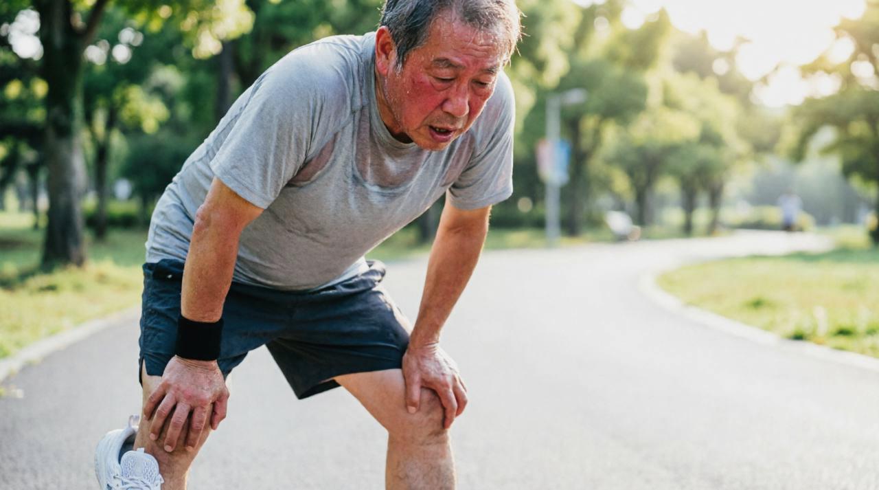 重い荷物や家事の負担に疲れを感じる50代の日常風景