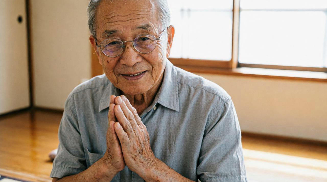 胃もたれを感じながらコーヒーを飲む中年男性の写真