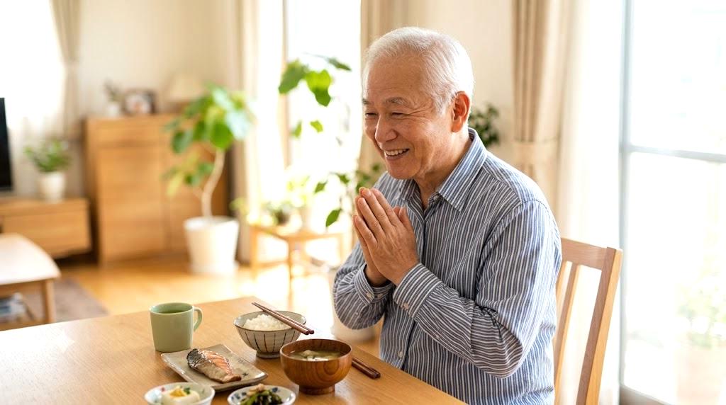 筋力を保つための食事と睡眠のポイントを示す図