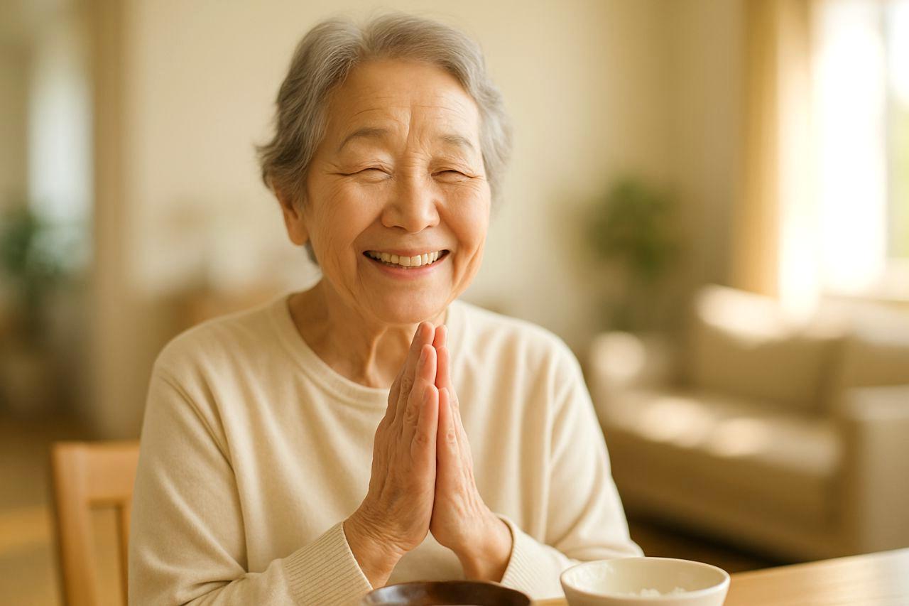 耳鼻科で医師の説明を受ける高齢者と付き添う家族